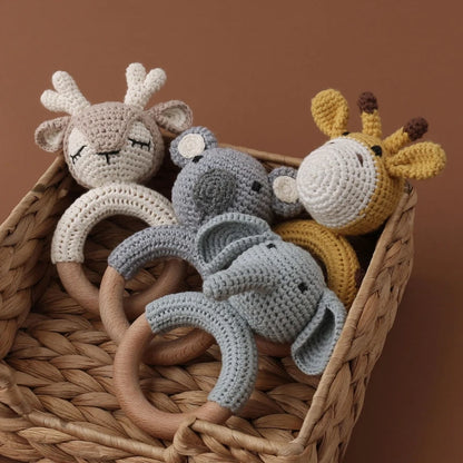 Crochet Bunny Rattle Toy
