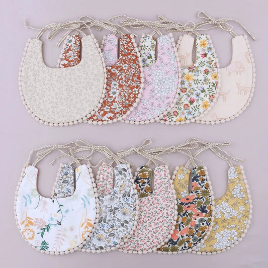 Double-sided Floral Vintage Baby Bibs